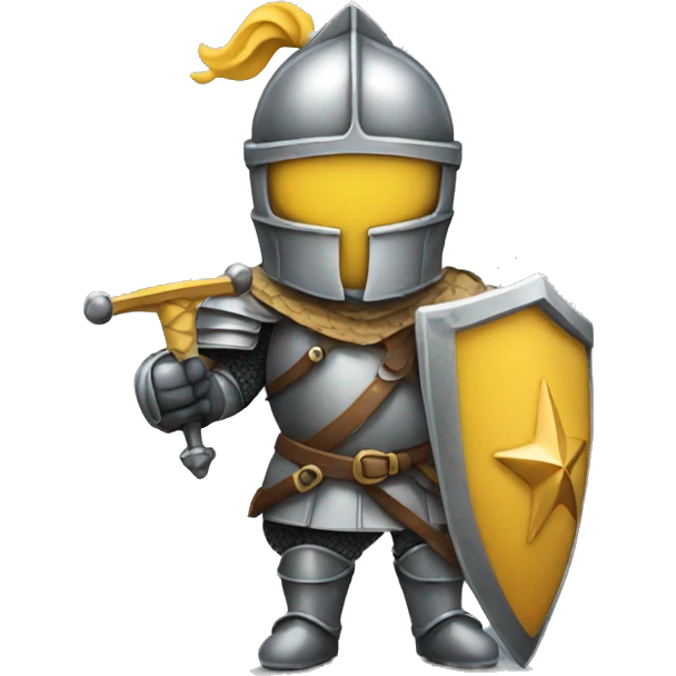 Knight holding star emoji