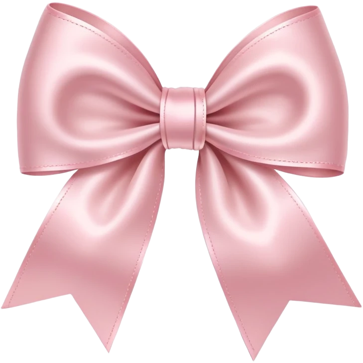 light pink bow on light pink bow emoji