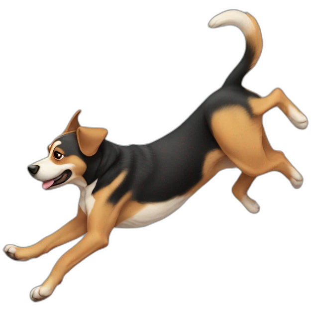 dog doing backflip emoji