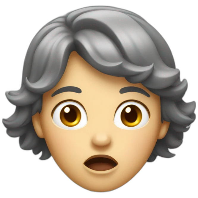 lady screaming emoji