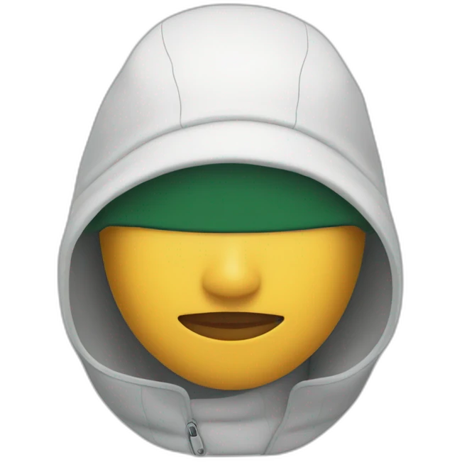Latin woman using Lacoste balaclava emoji