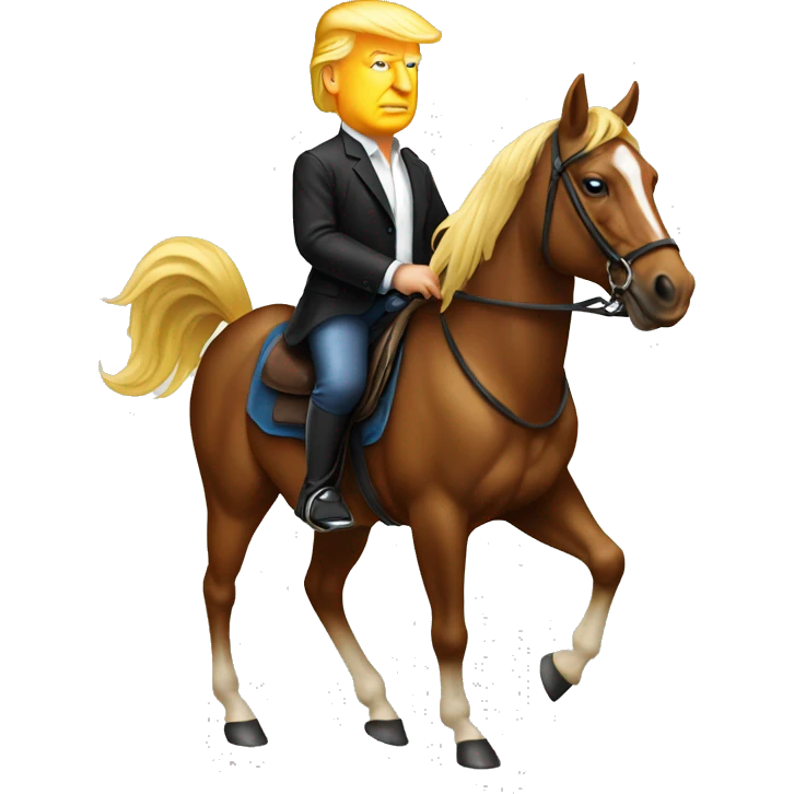 Trump sur cheval  emoji