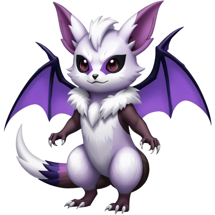 Furret-Absol-Noibat-Noivern-Hybrid (Full body) emoji