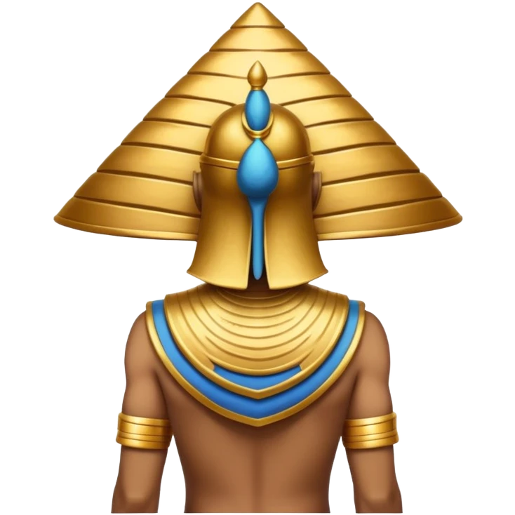 backview pharaon hat round emoji