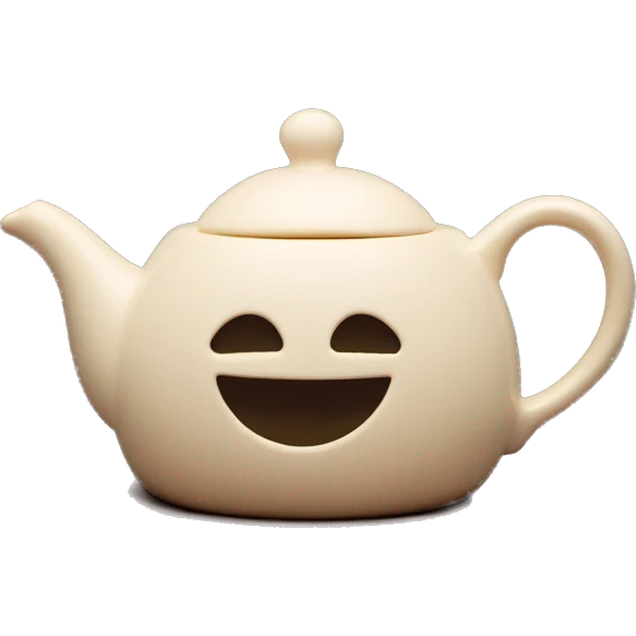 teapot tea mug beige emoji