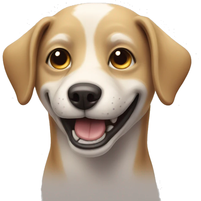 creepy smiling dog emoji