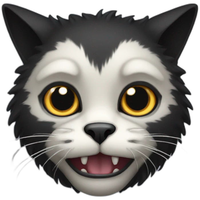 Black monster cat emoji