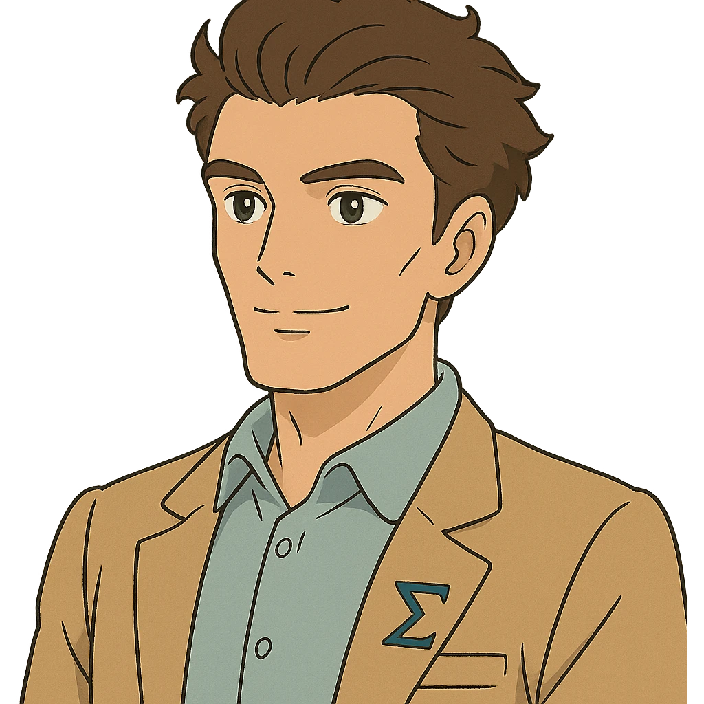 ghibli style sigmaboy with confident and calm expression, kind eyes, pronounced cheekbones emoji