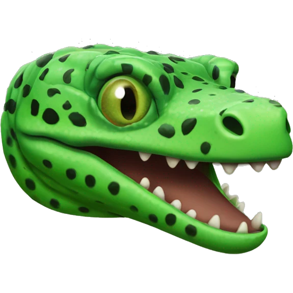 Green Gila Monster Head emoji
