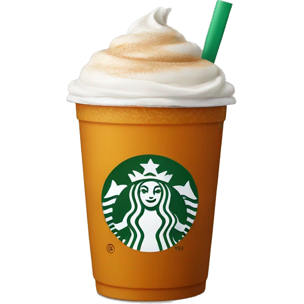 Starbucks pumpkin cream chai emoji
