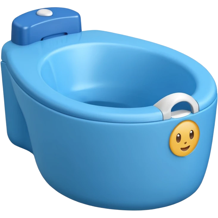 Potty trainer for baby without lid and without face emoji