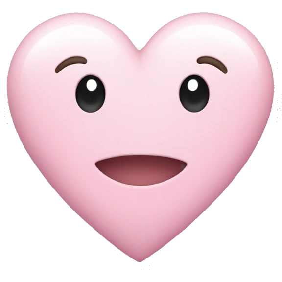 pastel pink heart emoji