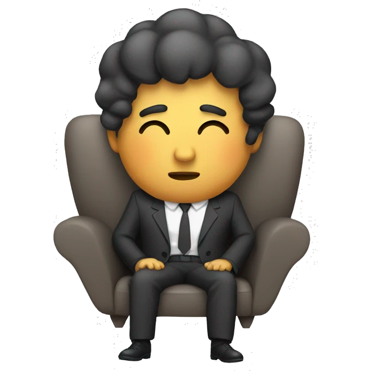 an in suit napping emoji