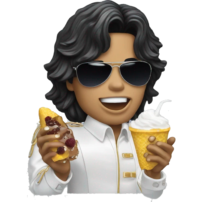 Michael jackson qui mange une glace emoji
