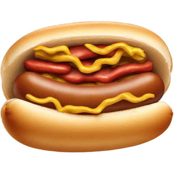 Hot dog emoji