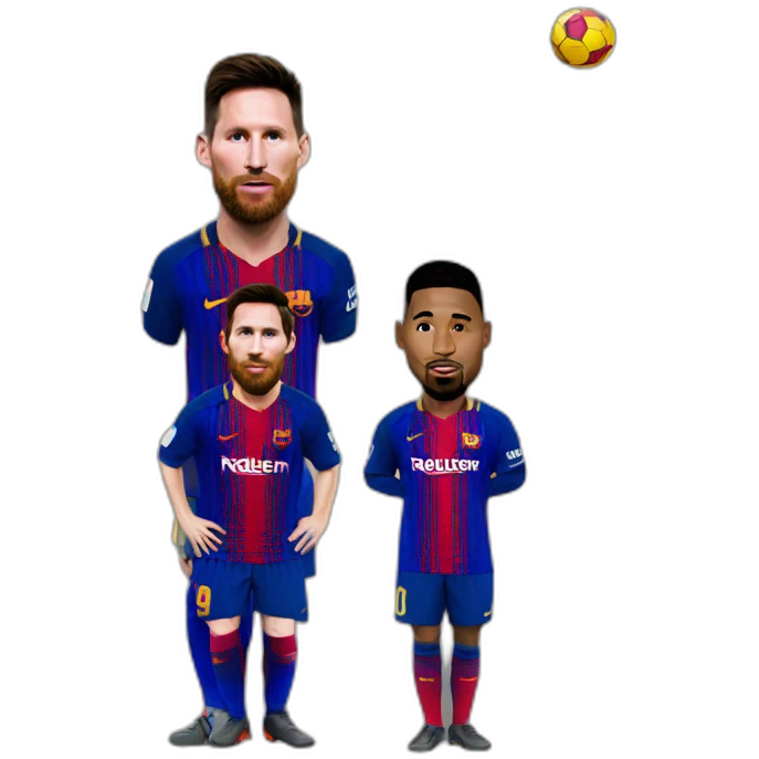 Messi sous Ronaldo emoji