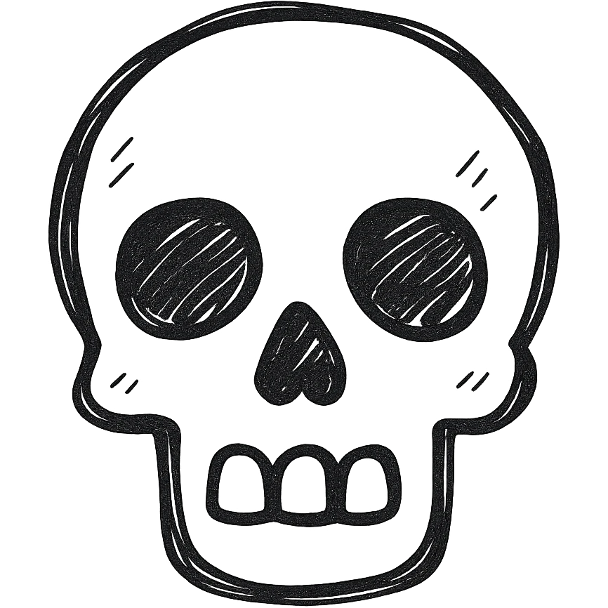 orange skull emoji