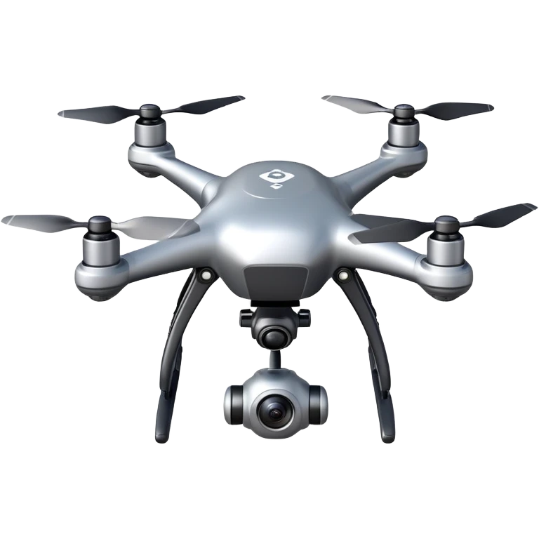 Quadcopter drone flying emoji