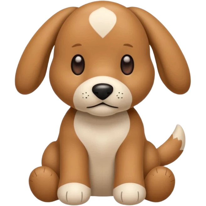 Plush dog toy  emoji