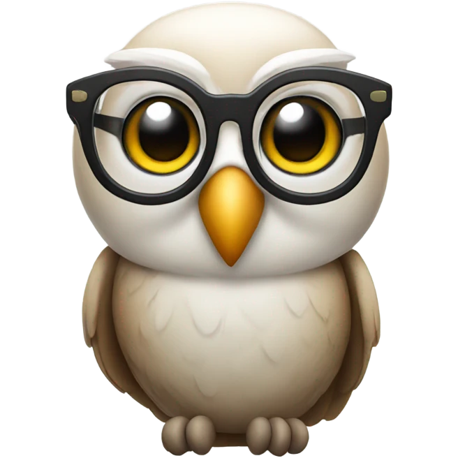 owl with glasses emoji