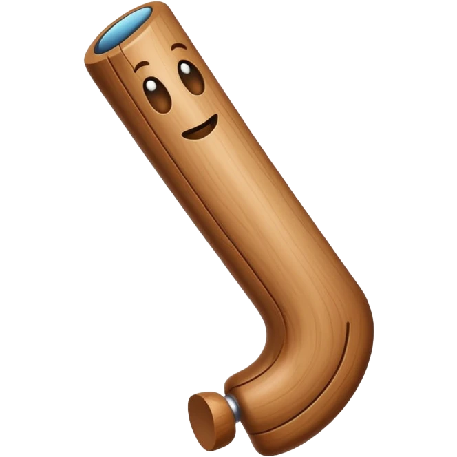 cartoonish playful stick emoji