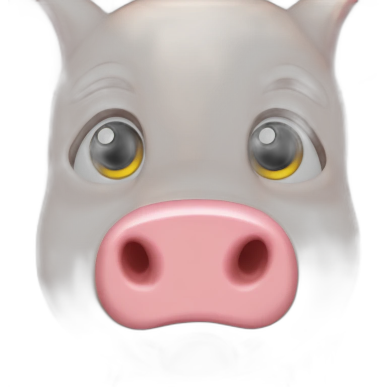 The little pig from three brothers who build a wood house emoji