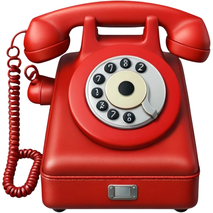 red phone calls bag emoji