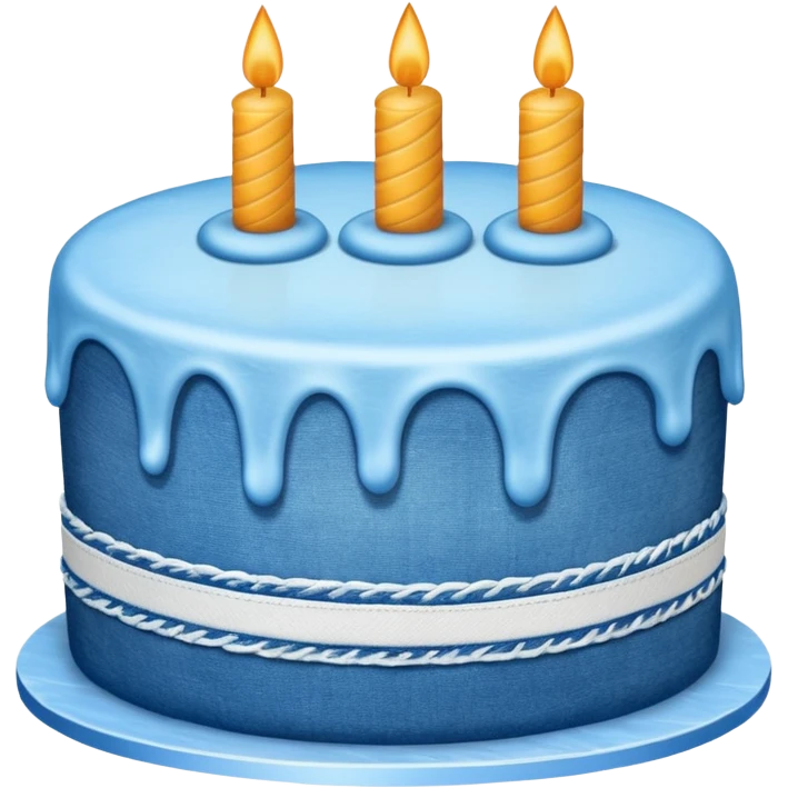 Denim cake  emoji