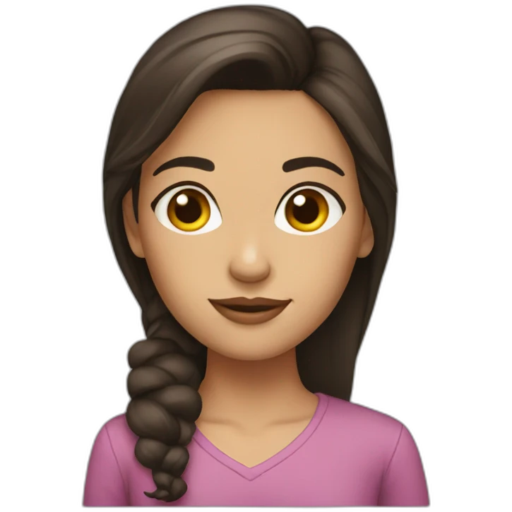 brunette girl emoji