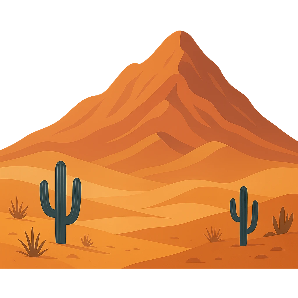 A modern desert mountain, wallpaper, modern emoji