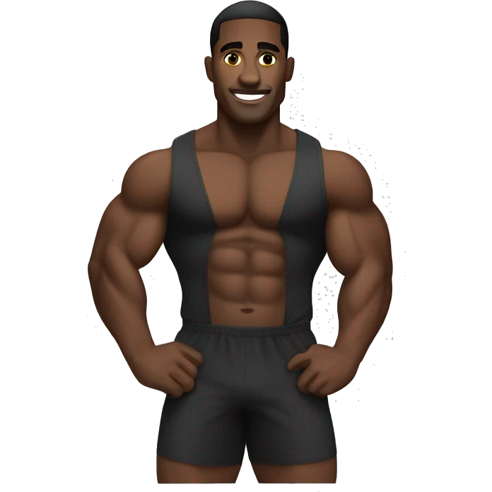 Black bodybuilder  emoji