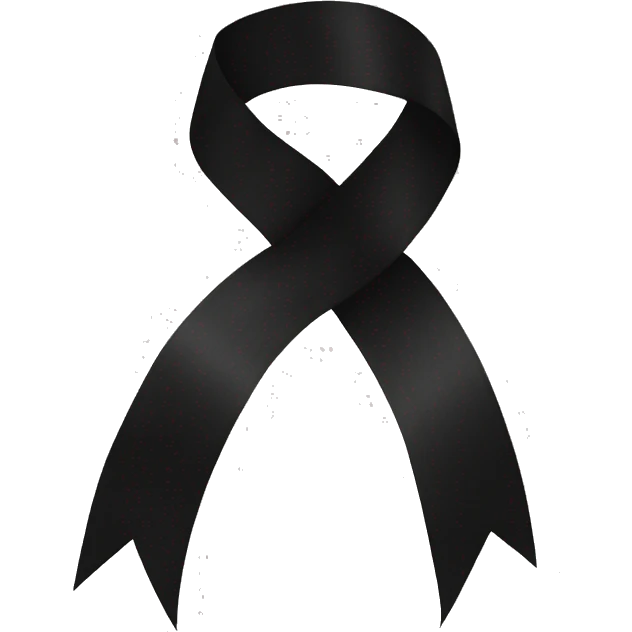 Black ribbon  emoji