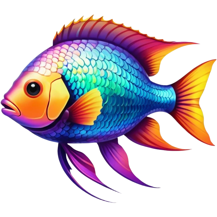 colorful tropical fish emoji