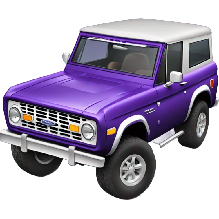Purple Ford bronco emoji