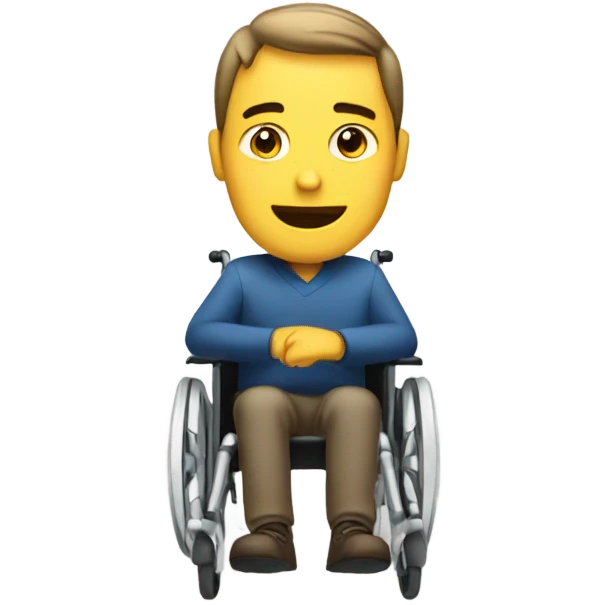 Man with a wheelchair emoji