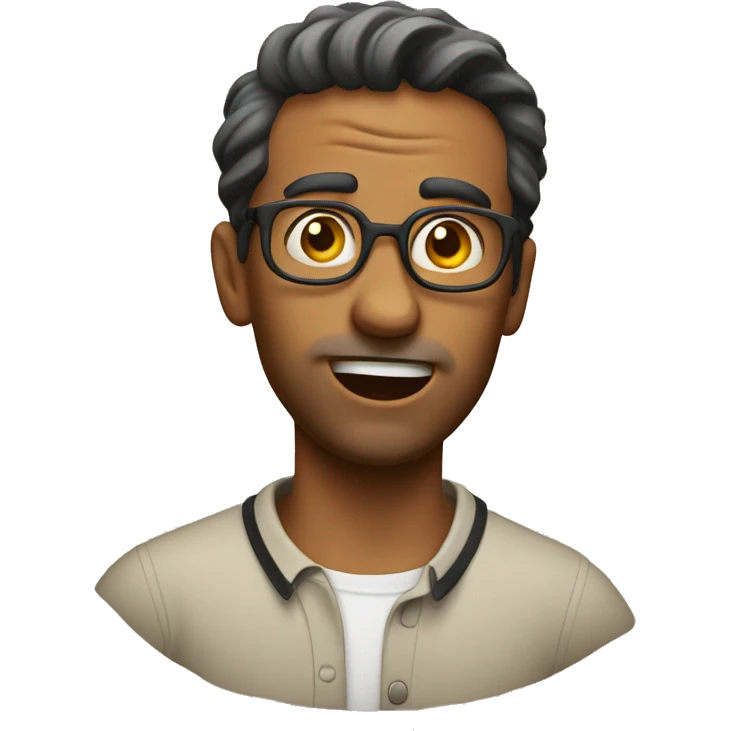 Italian man have a surprised emoji