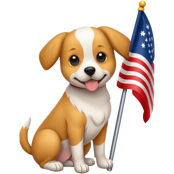   flag with dog emoji