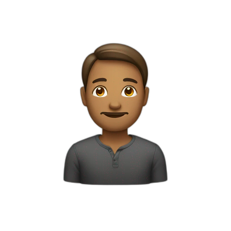 homme avec un dégradé  emoji