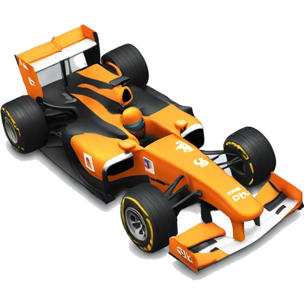 orange f1 car emoji