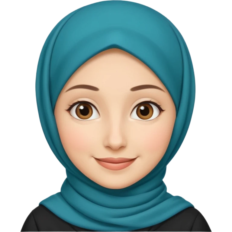 a beautiful French teacher wearing hijab emoji