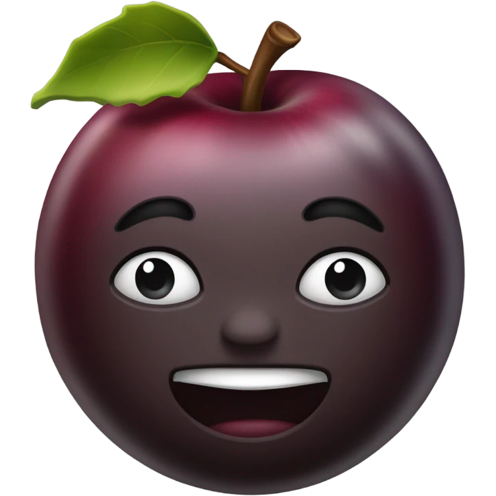Manzana negra  emoji
