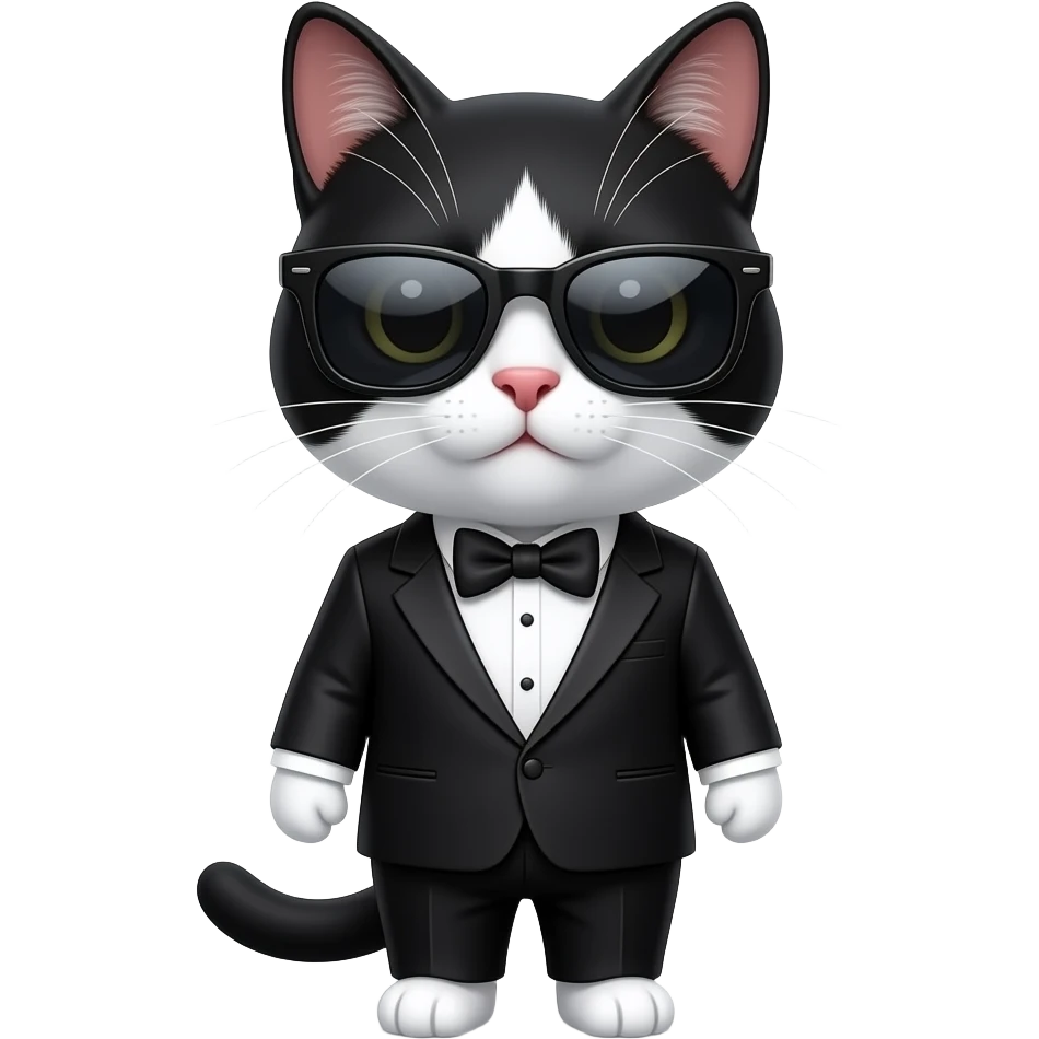 Cat wearing sunglasses emoji