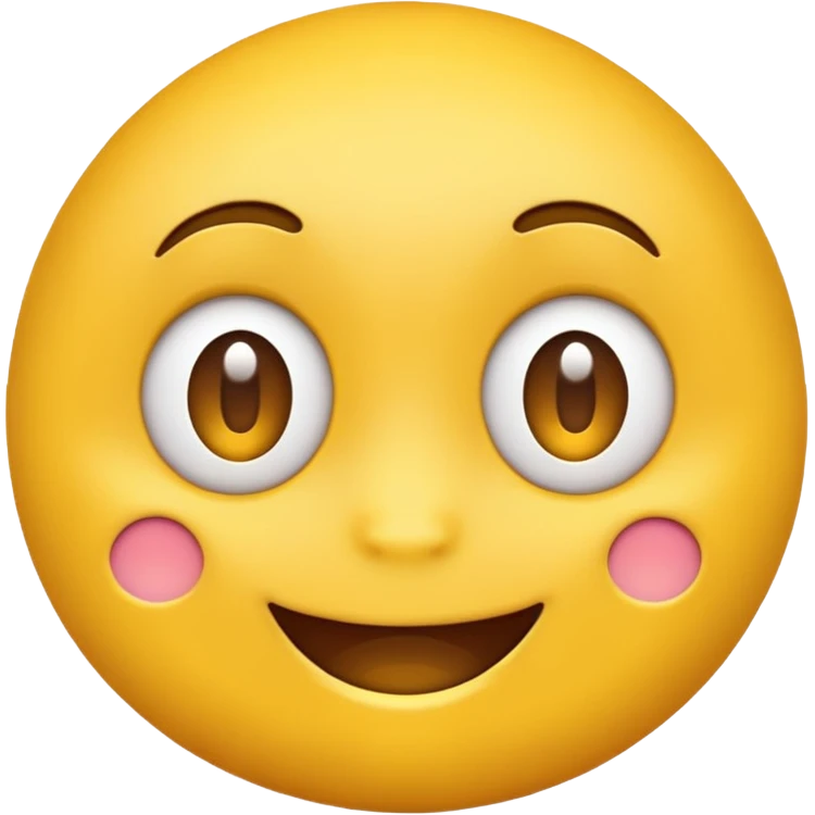 Yellow emoji thats look down on earth emoji