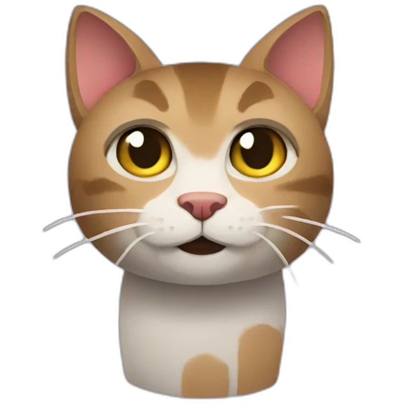 cat + minecraft emoji