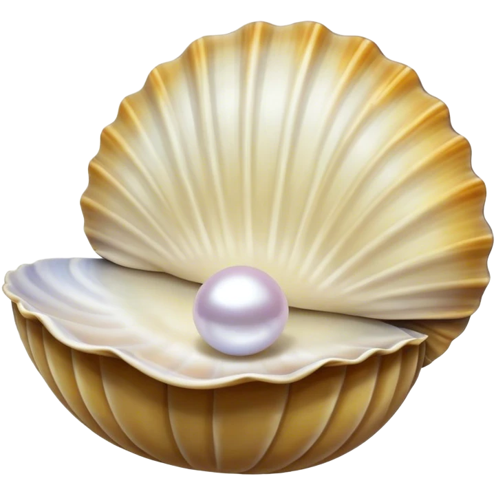clam with a pearl emoji