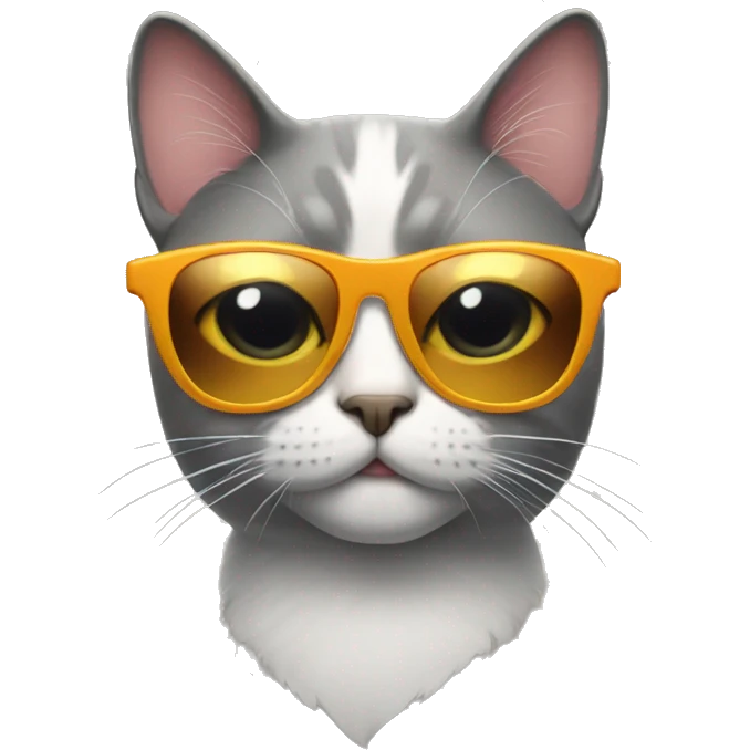 Cat with sunglasses emoji