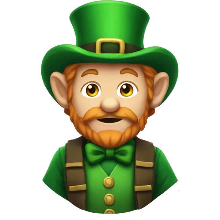 leprechaun shoulder shrug don't know emoji