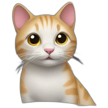Cat on a car emoji