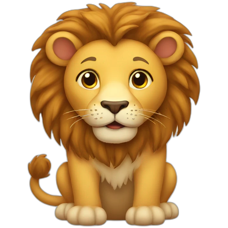 Lion for kindergarten emoji
