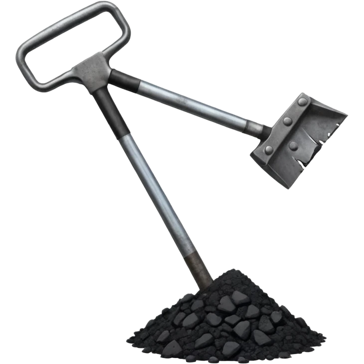 Double-ended coal mining pick emoji